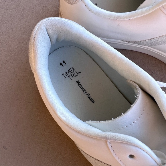 Time and Tru White Lace-Up Platform Sneakers - Picture 4 of 7
